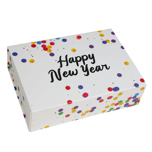 Happy New Year magneetdozen - Confetti