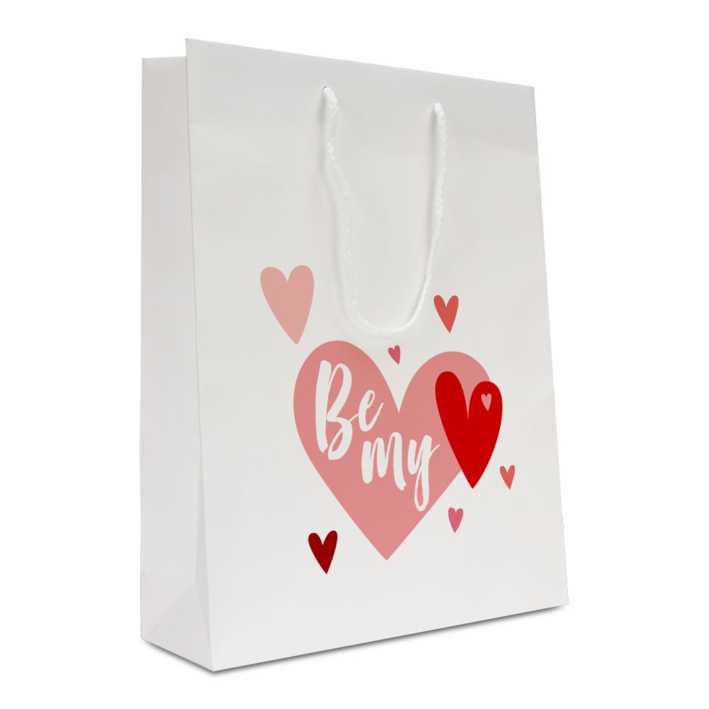 Valentijn luxe tassen van papieren  - Be my valentine
