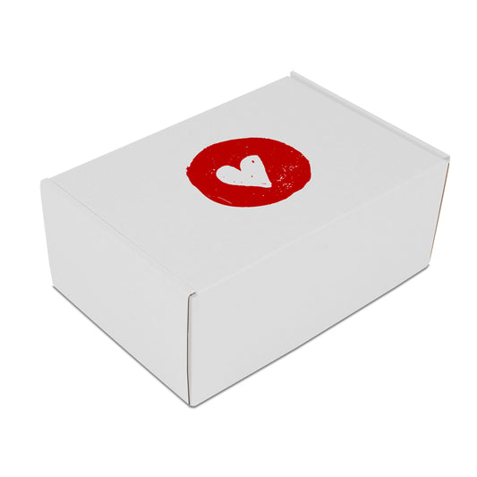 Valentijn geschenkdozen - Heart witte kleur