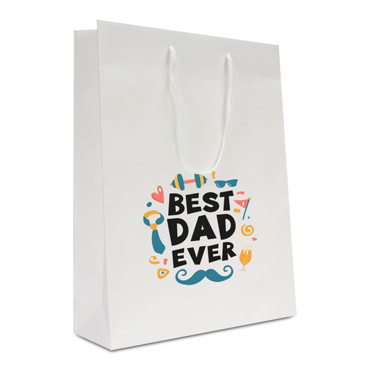 Vaderdag luxe papieren tassen - Best Dad Ever
