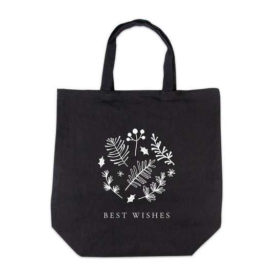 Canvas tote bags kerst - Best Wishes
