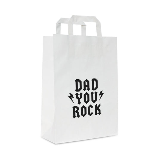 Papieren tassen voor vaderdag  - Dad you rock dessin